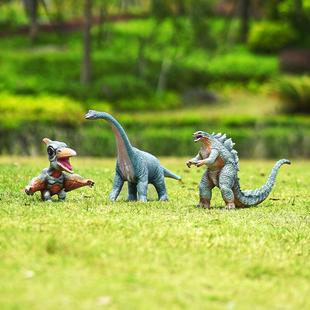 仿真小恐龙动物摆件草地园林景观雕塑小品装 饰户外花园庭院摆设