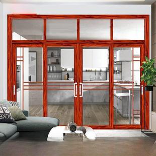 重型推拉门阳台客厅隔断厨房浴室推拉门钛镁铝合金双层钢化玻璃门