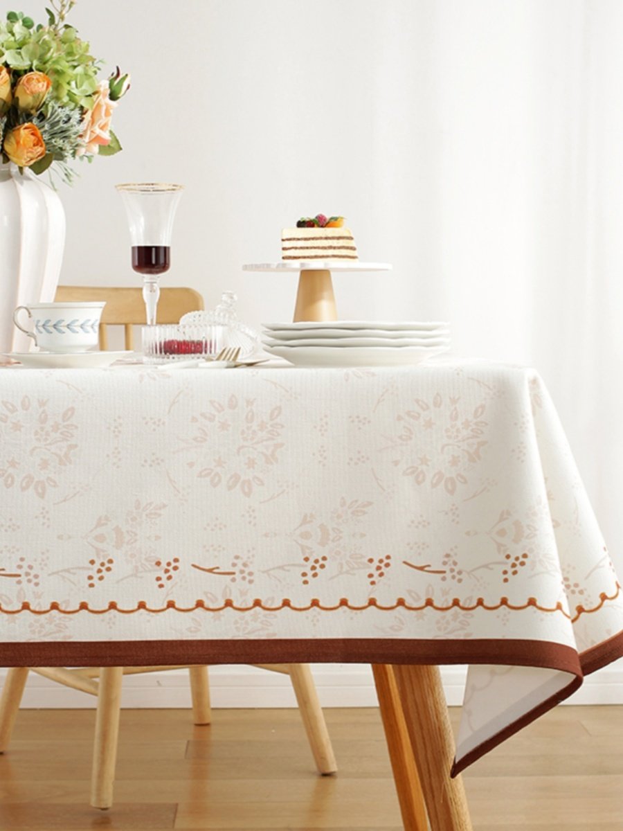 长方形高级感桌布茶几布艺现代简约餐桌台布高档轻奢高贵客厅家用