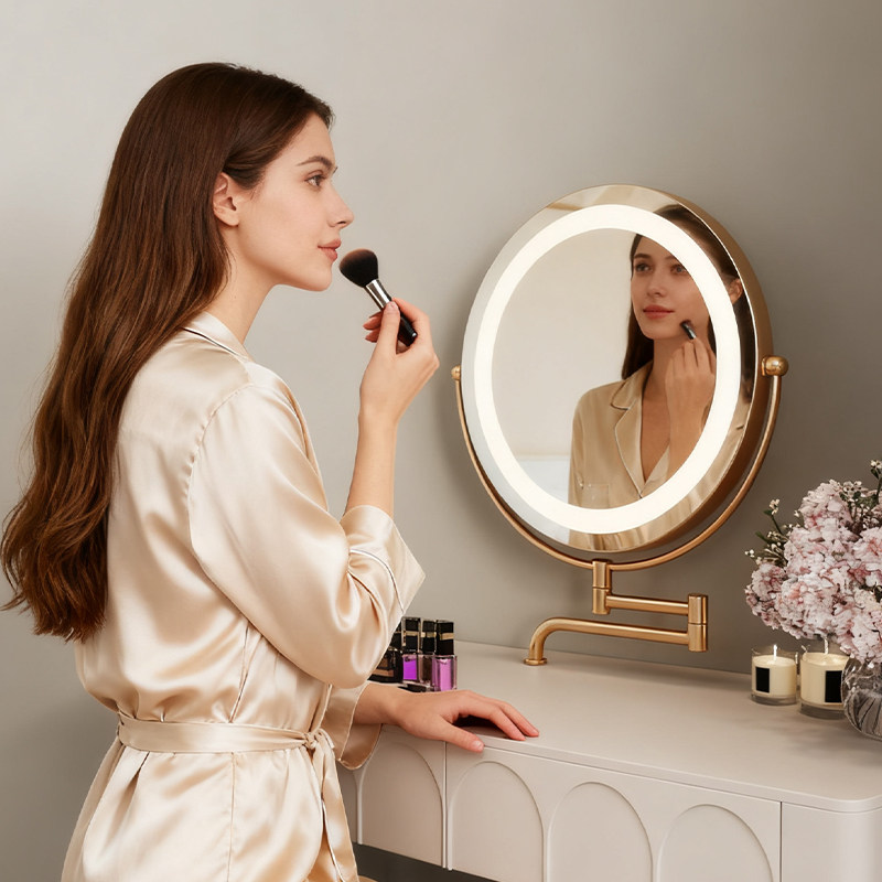 LED伸缩化妆镜化妆镜可拉伸桌面化妆镜可伸缩折叠化妆镜led化妆镜,家庭/个人清洁工具,LED化妆镜,淘宝优惠券,粉丝福利购,淘宝优惠卷