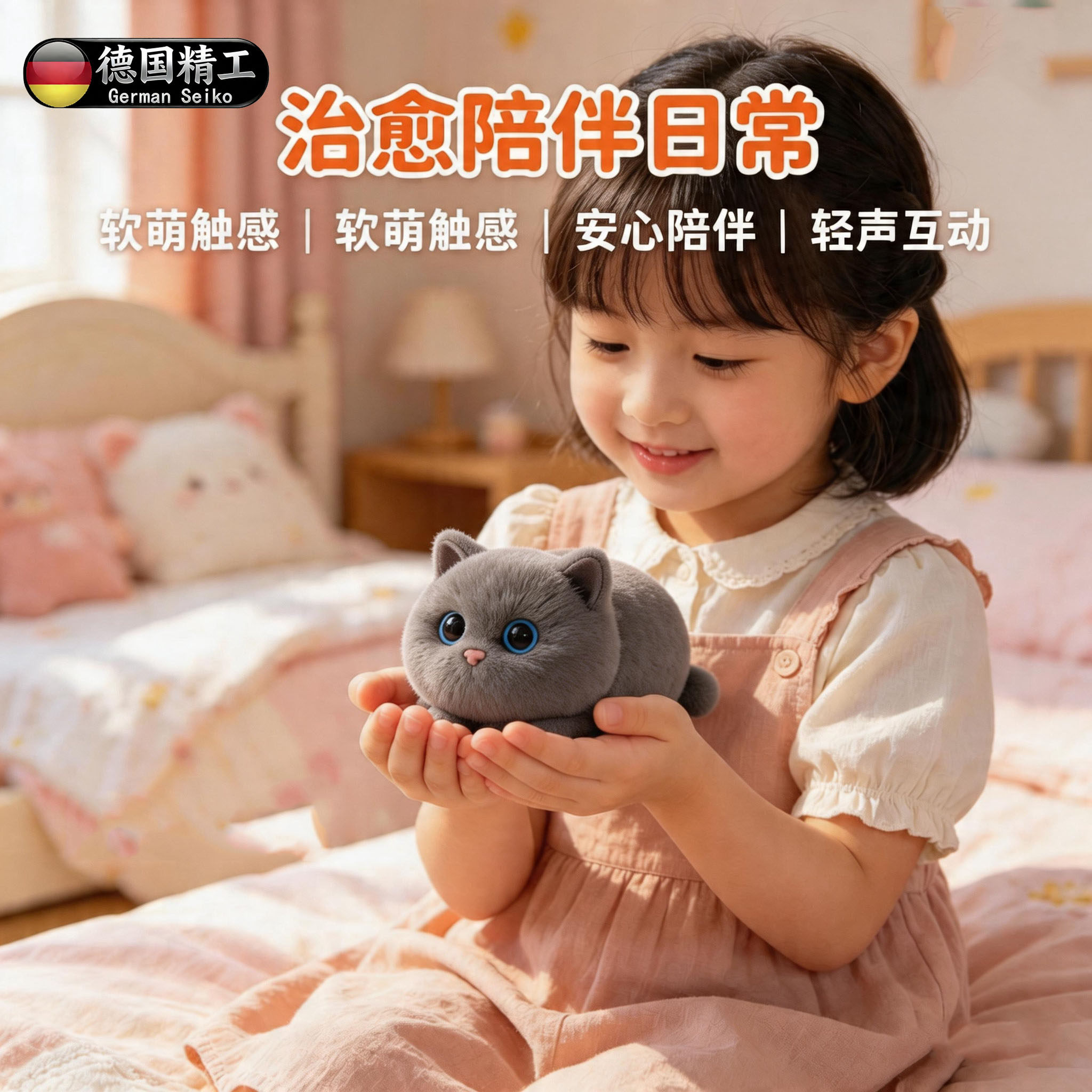 谁还不想要一只猫咪宠物陪娃神器
