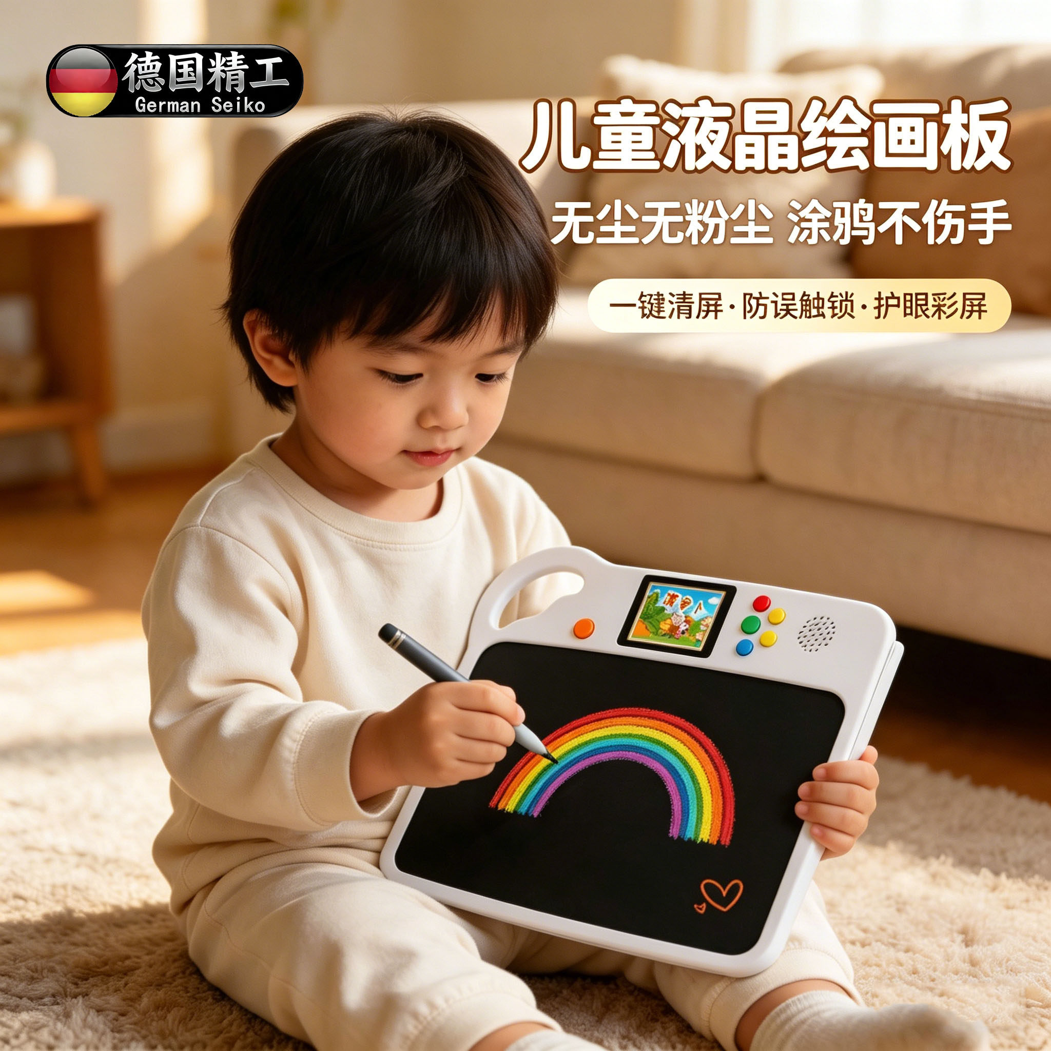儿童液晶手写板护眼彩屏无粉尘