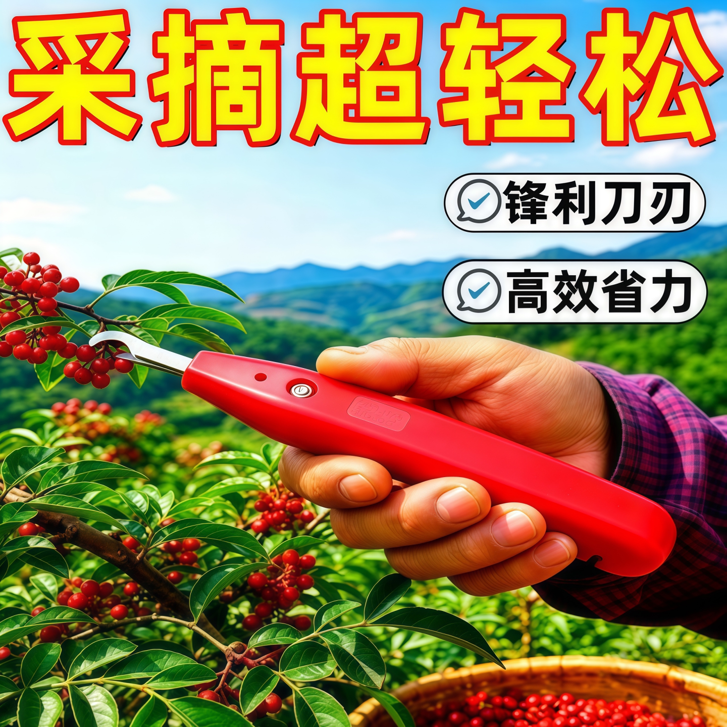 2026新款合金钢花椒采摘器
