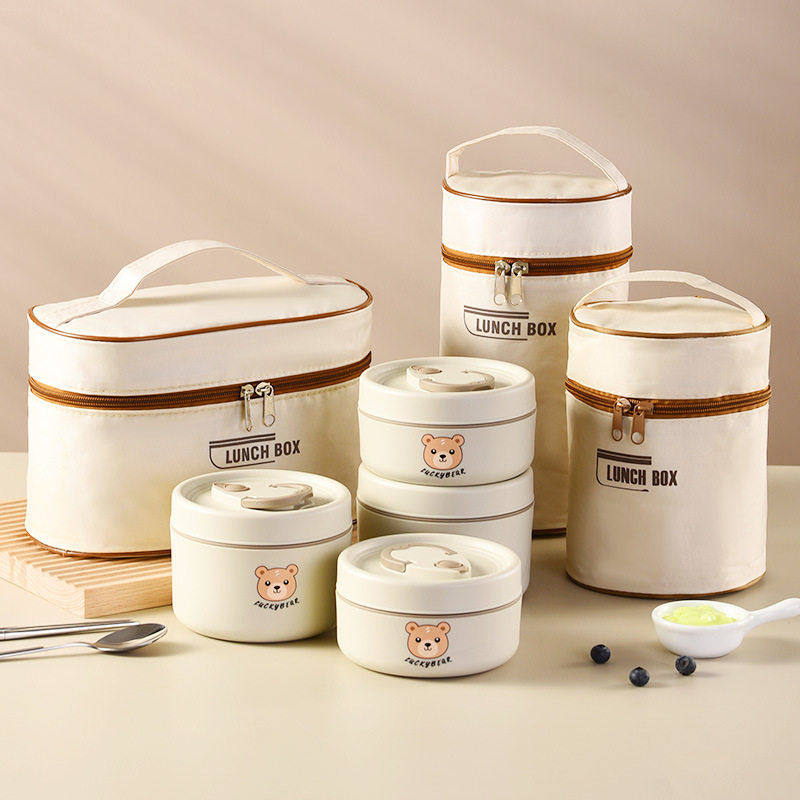304不锈钢保温饭盒日式上班族微波炉便携带饭带盖汤碗便当盒卡通,餐饮具,碗,淘宝优惠券,粉丝福利购,淘宝优惠卷