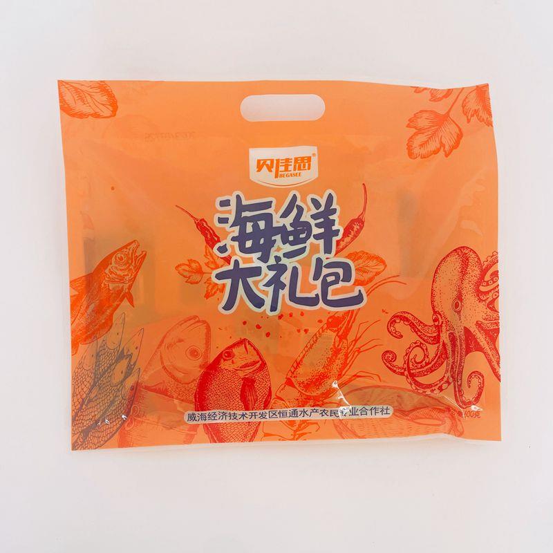 威海特产贝佳思海鲜大礼包多种鱼即食海鲜零食500g*4袋 包邮