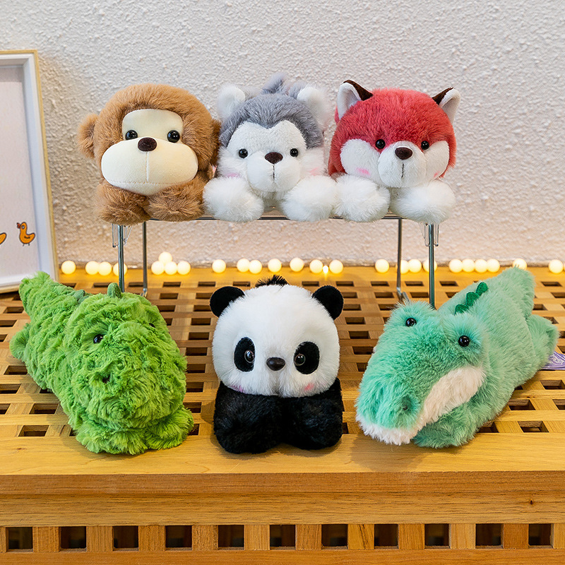 可爱熊猫毛绒啪啪圈手环