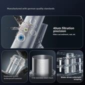 净小能自来水前置过滤器自动反冲洗家用净水器全屋中央滤水器全铜