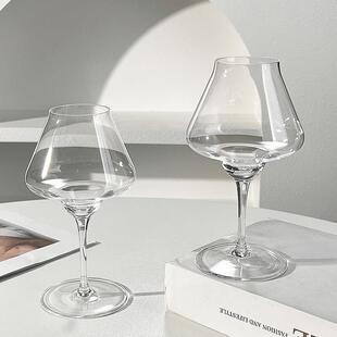 郁金香特酷高脚杯精酿啤酒专用杯轻奢小众酒馆收口留香红酒杯