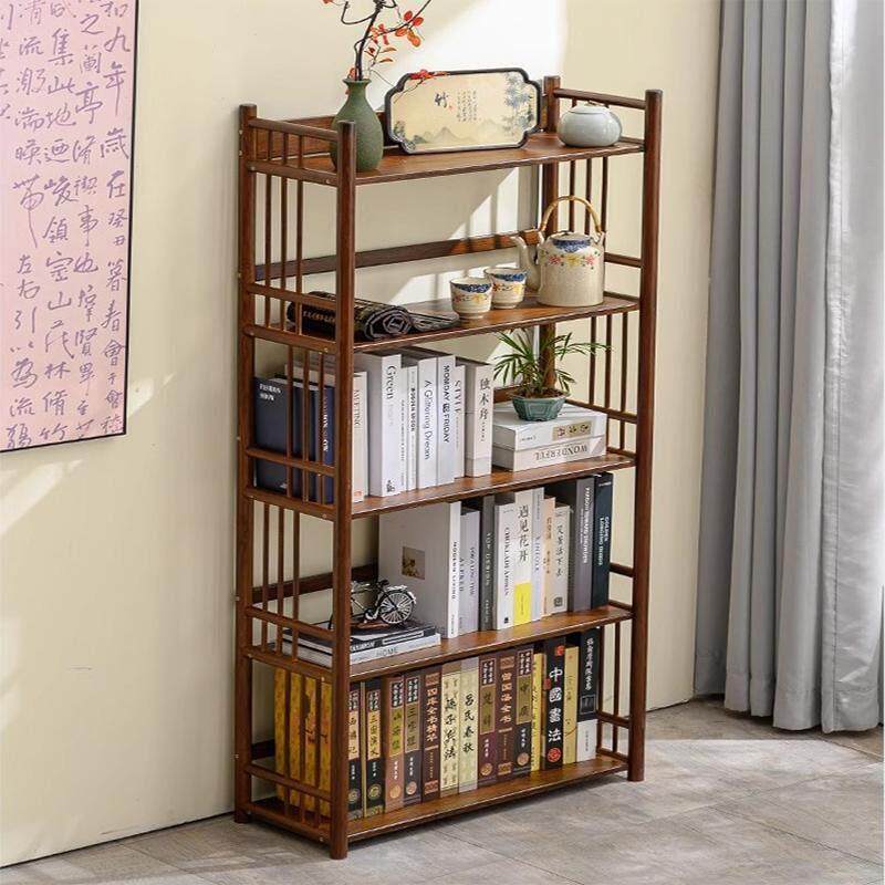 楠竹书架儿童创意书架置物架落地书柜三四五层竹制收纳架层架货架,住宅家具,书架,淘宝优惠券,粉丝福利购,淘宝优惠卷