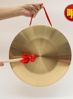 四瑞铜锣摆件六帝锣鼓化五黄二黑挂件家居客厅铜锣大门挂饰