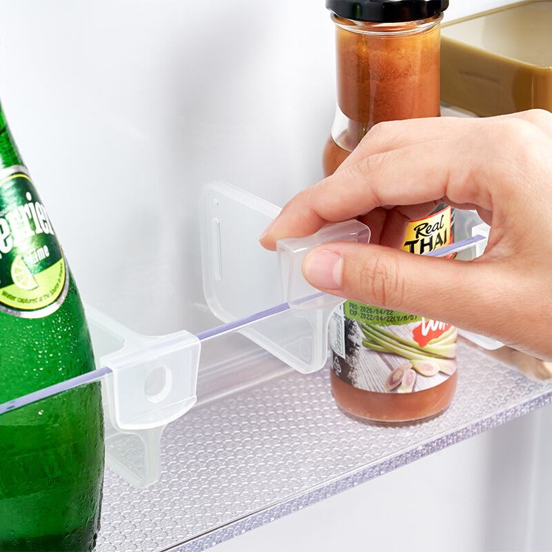 日式冰箱分隔板可移动卡扣式分类收纳整理隔板塑料免打孔小挡板
