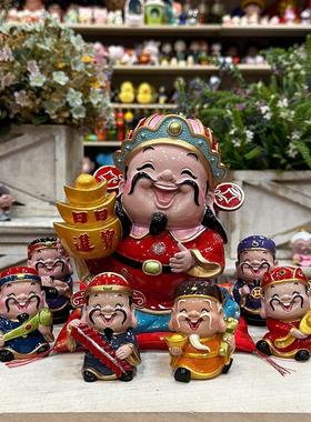 文武如意财神爷招财摆件创意存钱罐书房桌面装饰车载摆放乔迁礼品