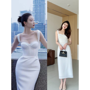 迷迭香 轻奢法式 张阿星 2024新款 小礼服收腰显瘦连衣裙 开衫