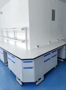 全钢化实验蚀台钢木边台理化耐腐操作台试板20231117验台实验室工