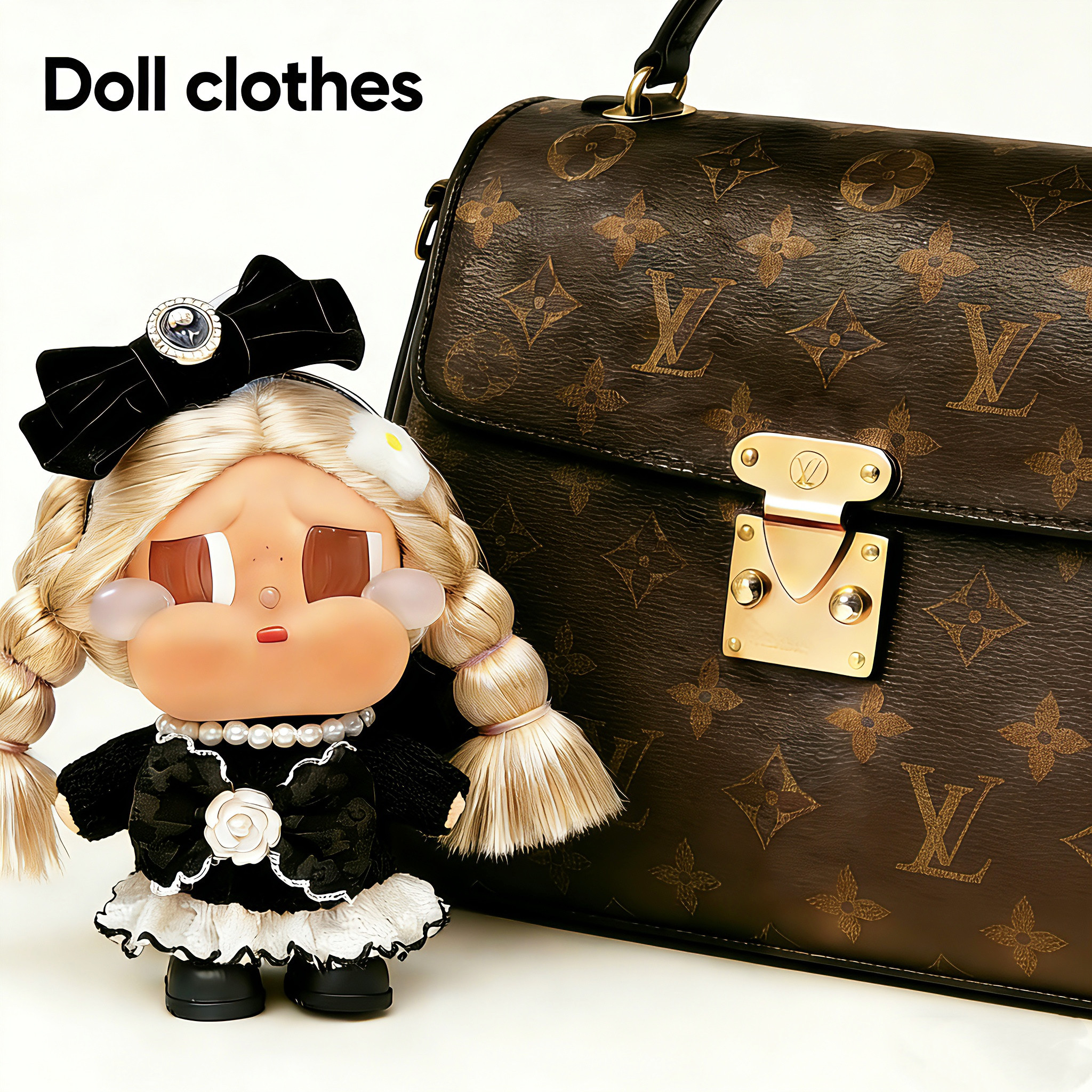 哭娃衣服crybaby vacation系列搪胶公仔娃衣名媛小香风蝴蝶结套装,模玩/动漫/周边/娃圈三坑/桌游,潮玩娃衣,淘宝优惠券,粉丝福利购,淘宝优惠卷