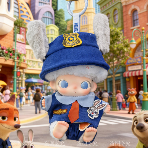 DIMOO心动特调搪胶毛绒公仔娃衣