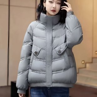 冬上新！S~XL码 雅L家女款冬季优雅高级感宽松立领羽绒服外套上衣