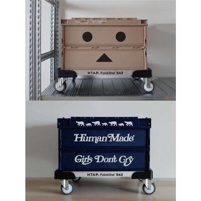 HTAP滑轮车543 铝合金带刹车静音轮适配50L笑脸折叠箱阿楞6561