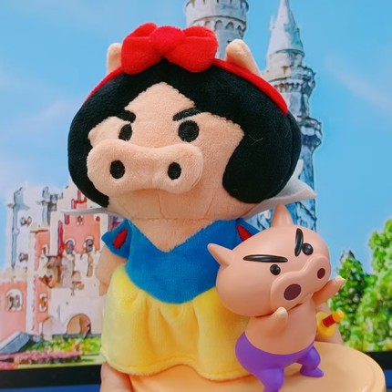 13C左卫门系列肥嘟嘟左卫门公主版可爱猪鼻公主毛绒玩具包包挂件