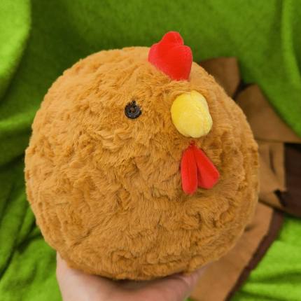 13C球球母鸡系列圆滚滚可爱鸡可以当球踢的毛绒玩具玩偶生日礼物