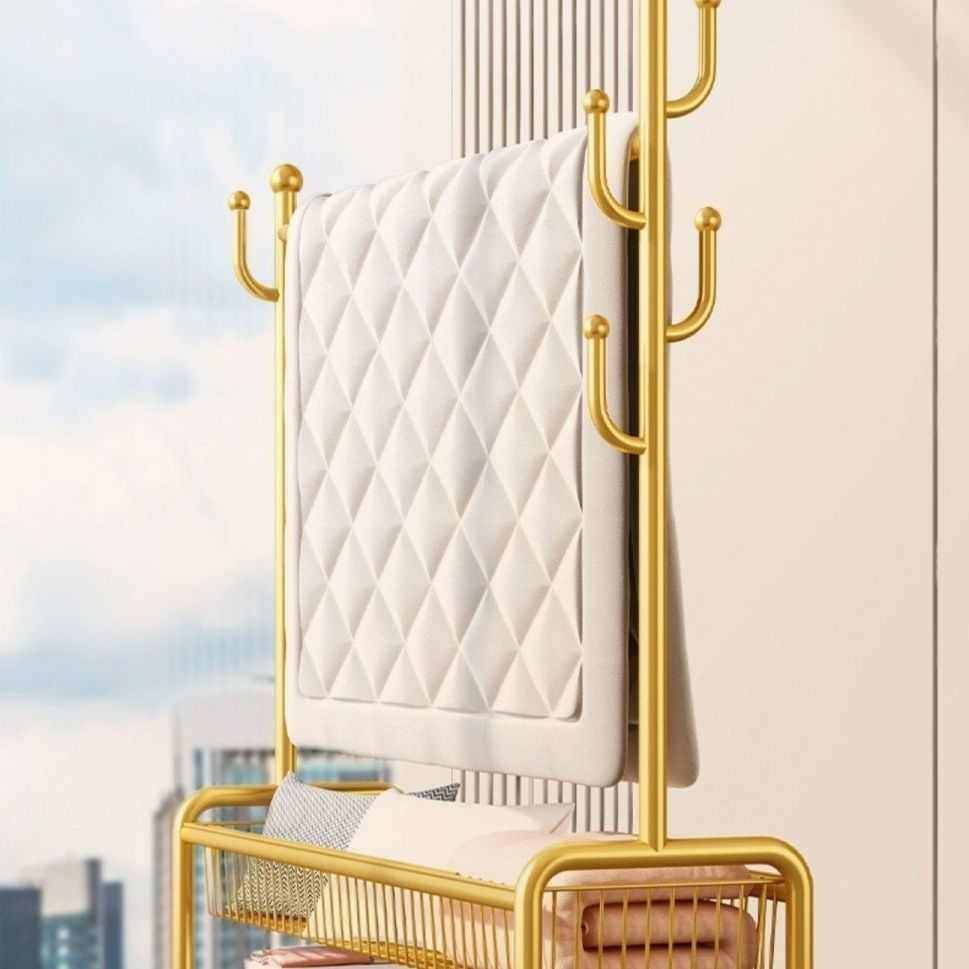 卧室落地挂衣架房间可移动轻奢家用收纳筐客厅衣服架子简易衣帽架,收纳整理,床品/布艺晾晒架,淘宝优惠券,粉丝福利购,淘宝优惠卷