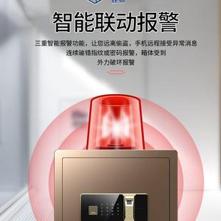 保险柜家用小型防盗卧室保险箱指纹密码 胜狮2024新款 箱床头柜迷你