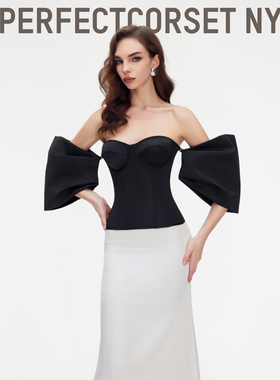 【时装周同款】Libra 缎面蝴蝶结装饰鱼骨胸衣PerfectCorsetNY