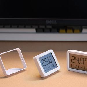 适用米家智能温湿度计3mini专用支架桌面立式嵌入式承托支架