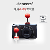 阿尔飞斯创意相机热靴盖小红球适用富士xt5xs20佳能r50索尼zve10尼康z30微单按钮单反相机快门线装 饰配件