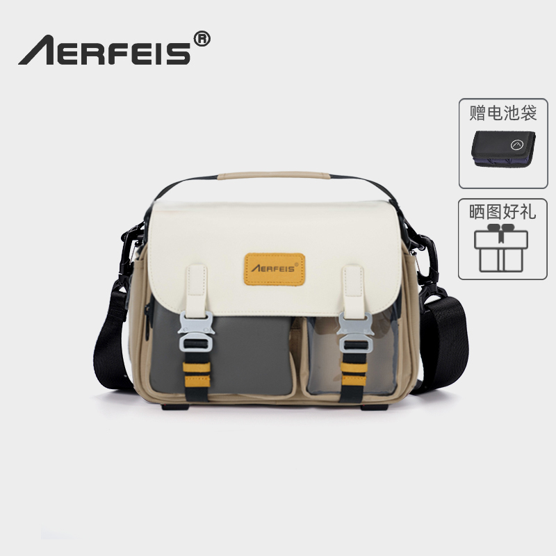 阿尔飞斯皮革单肩手提相机包
