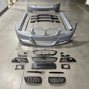适用于05 08宝马3系E90改MT前杠侧裙中网大包围保险杠排气机盖