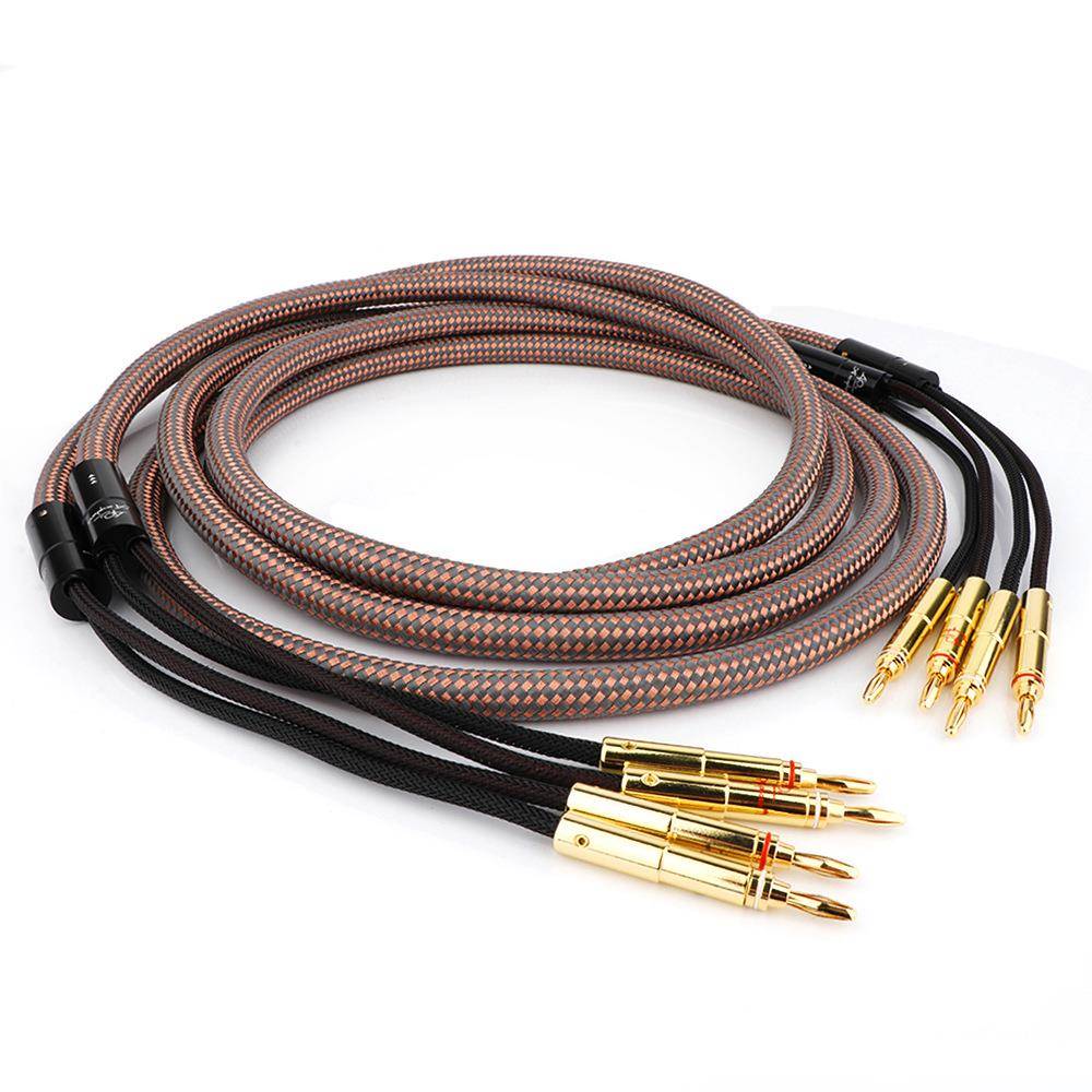 金嗓子40周年纪念版发烧级喇叭线hifi音响线专业音箱CD功放连接线