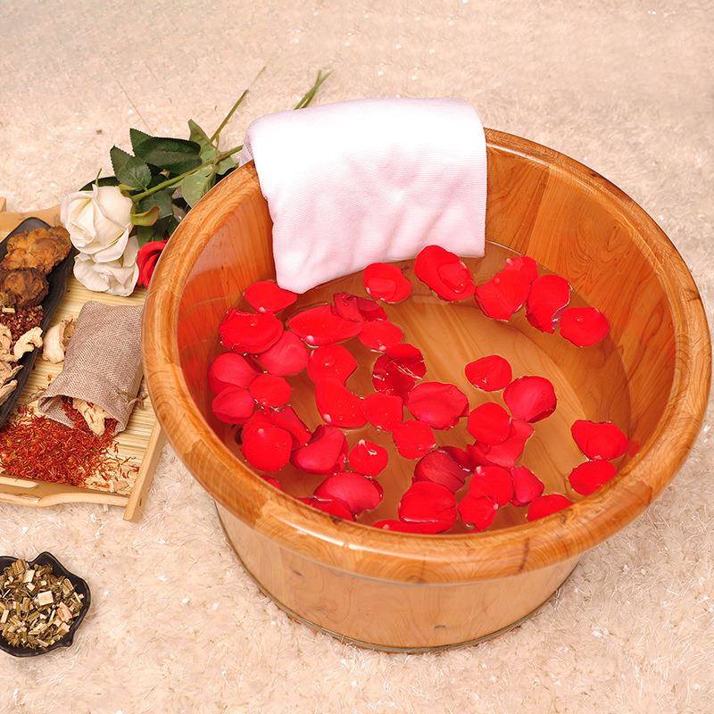 足浴桶泡脚桶木桶家用过小脚洗脚盆按摩保温小木盆木质实木养涛森