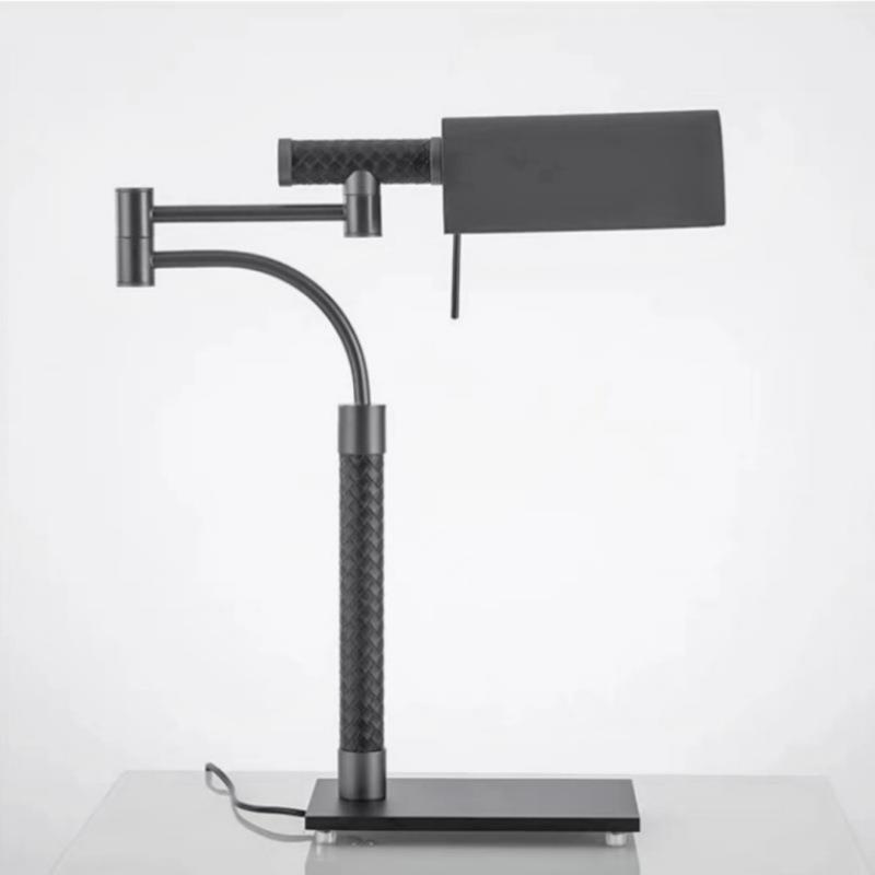 简约后现代创意个性皮革客厅书房卧室床头灯设计师台灯夜灯可调光