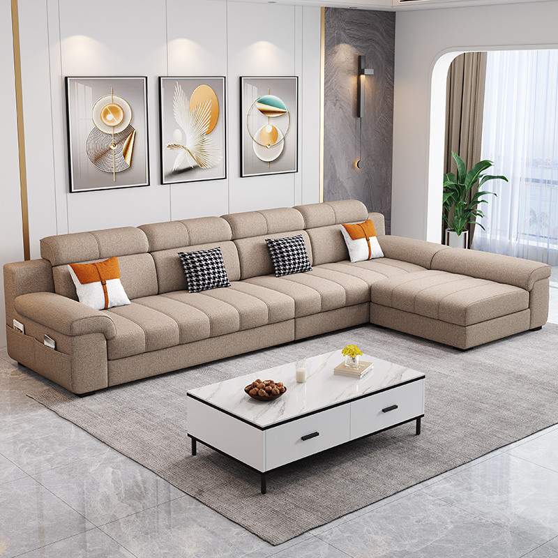 dnd2024年新款布艺沙发大中小户型多功能北欧客厅简约现代可拆洗