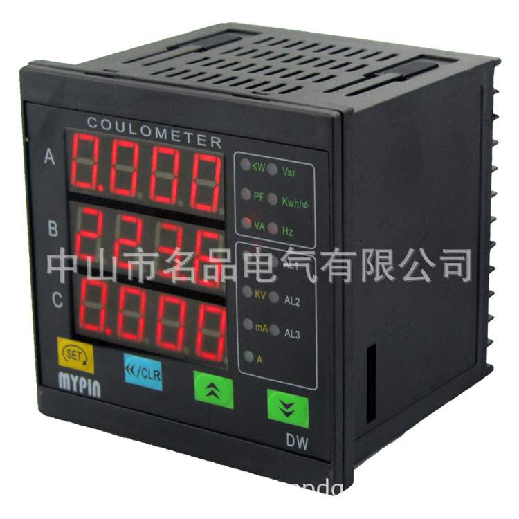 供应96*96mm单相功率因数表 LED数码管数显仪表 功率因数表
