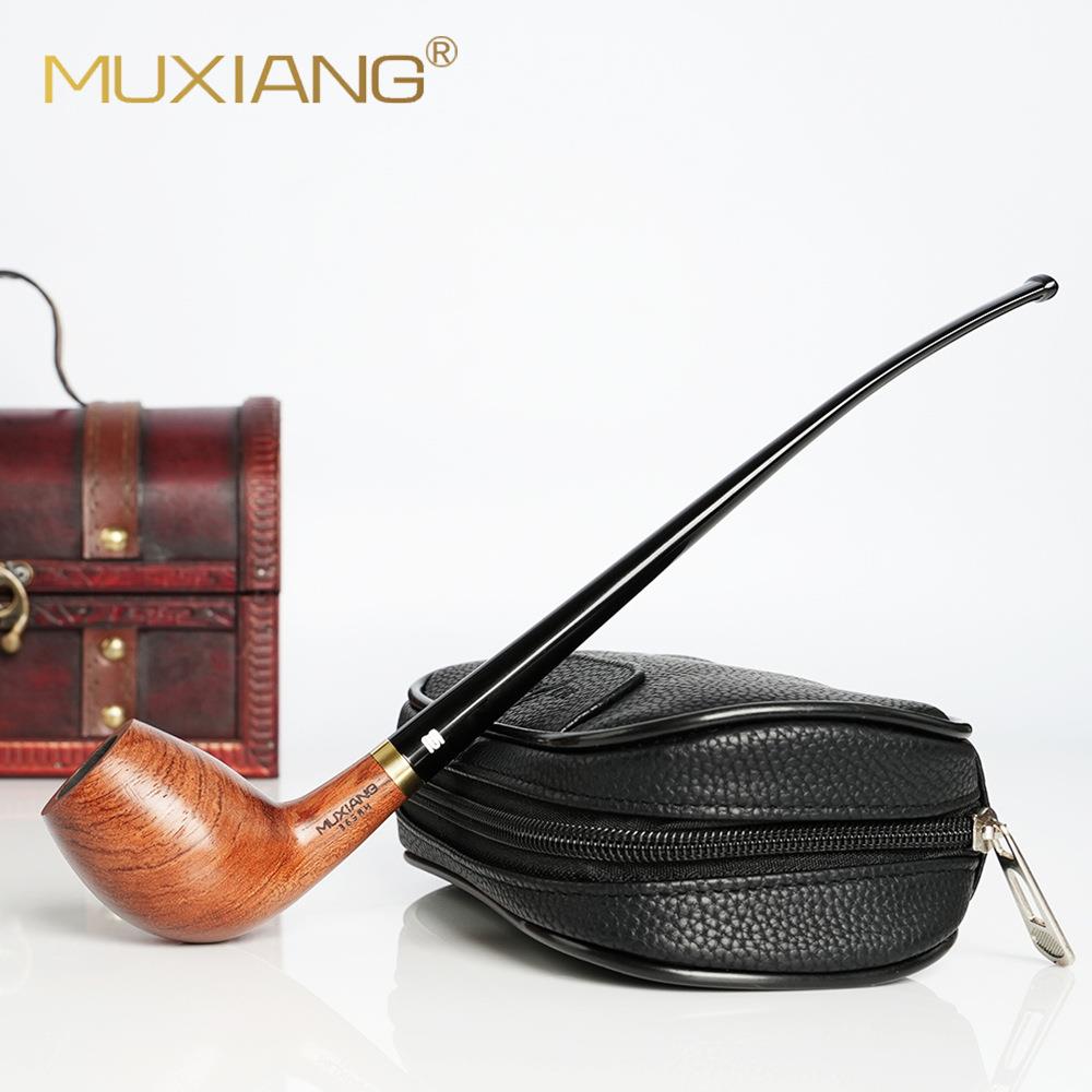 木香手工木质烟斗pipe烟具花梨木烟斗实木长柄阅读斗