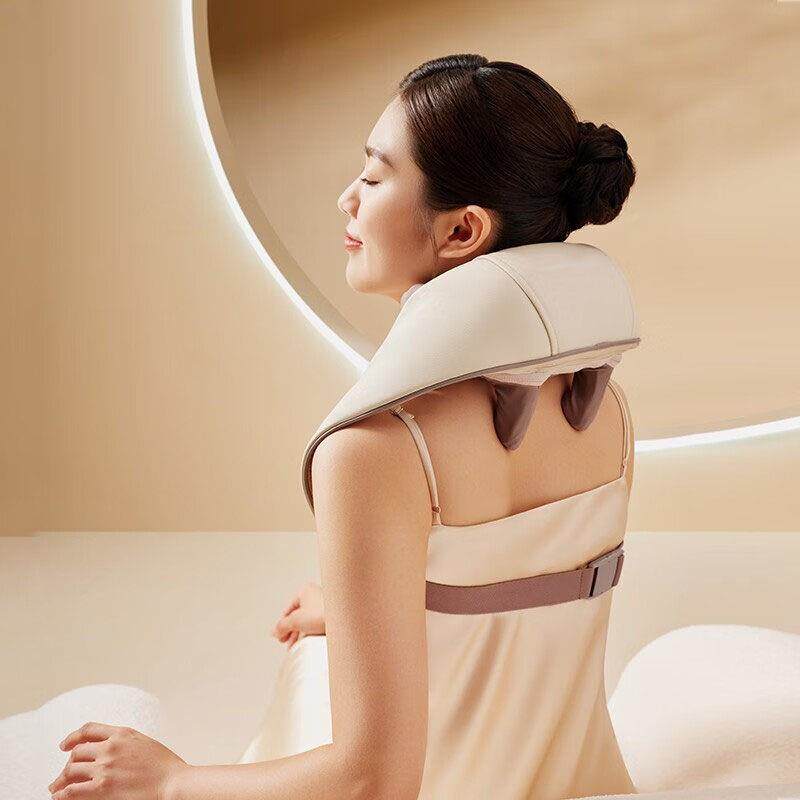 跨境斜方肌热敷按摩器肩颈按摩披肩电动揉捏多功能背部腿部按摩仪