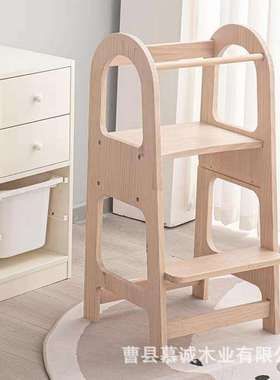 儿童学习塔蒙氏宝宝洗手台阶洗漱梯learning tower可折叠踏垫脚凳