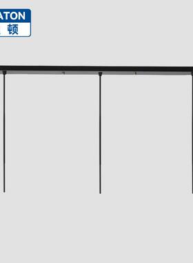 黑色白色一字长条吸顶盘长方形圆形吊灯底盘两头三头四头多头底座