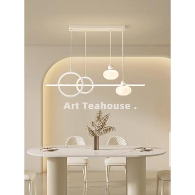 餐厅吊灯北欧现代简约创意艺术茶室饭厅吧台灯设计师奶油风餐桌灯