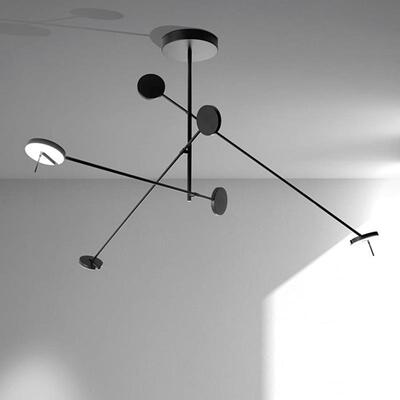 西班牙invisible设计师客厅卧室办公极简餐厅可伸缩旋转吊灯