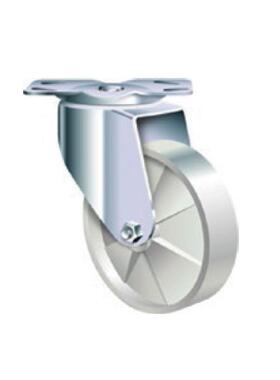 SR1548 中型工业脚轮 黑色橡胶或天然尼龙