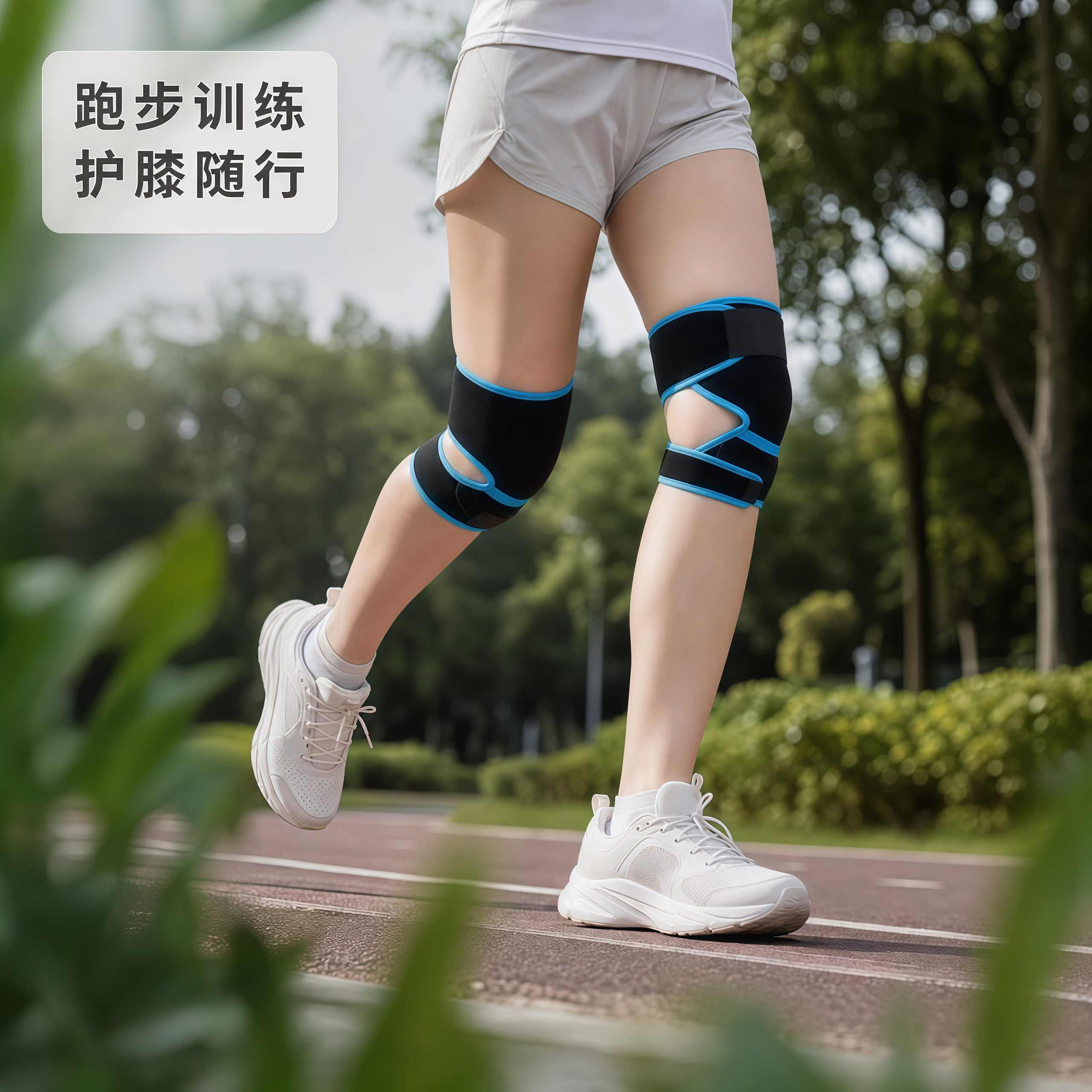 保暖防寒运动护膝户外登山运动关节膝盖女男专用业骑行跳绳篮球冬