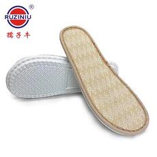 Подошвы 手工拖鞋底舒心亚麻底pvc防滑耐磨孺子牛鞋底白色无味充气鞋底板 Ox