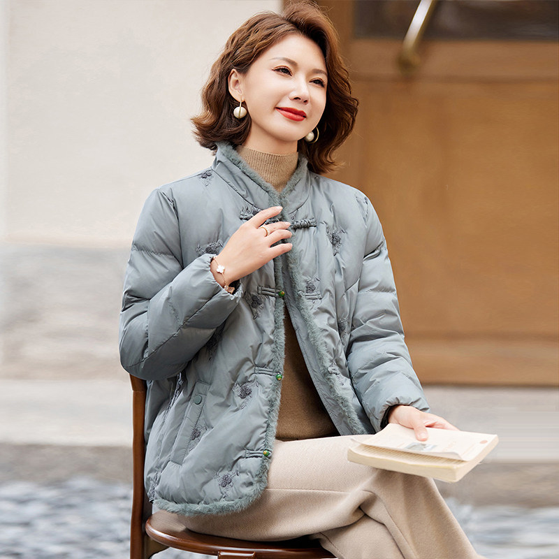 国风棉衣秋冬季超好看夹棉外套女款2024新款女士短款羽绒棉服棉袄