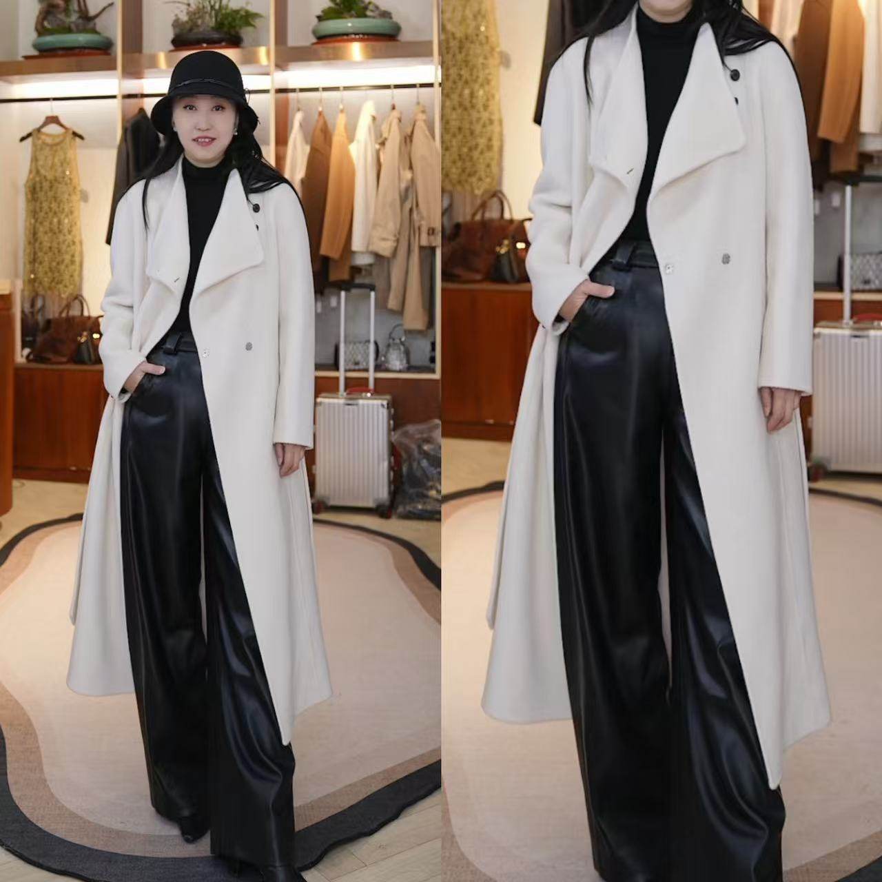 【设计总监然姐】极简风羊绒大衣女奢显瘦毛呢外套JJ47426964309,女装/女士精品,羊绒大衣,淘宝优惠券,粉丝福利购,淘宝优惠卷