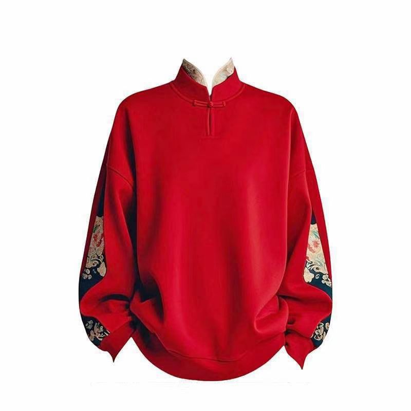 特大码300斤新中式国风百搭卫衣