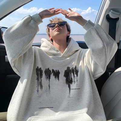 特大码300斤连帽卫衣男款