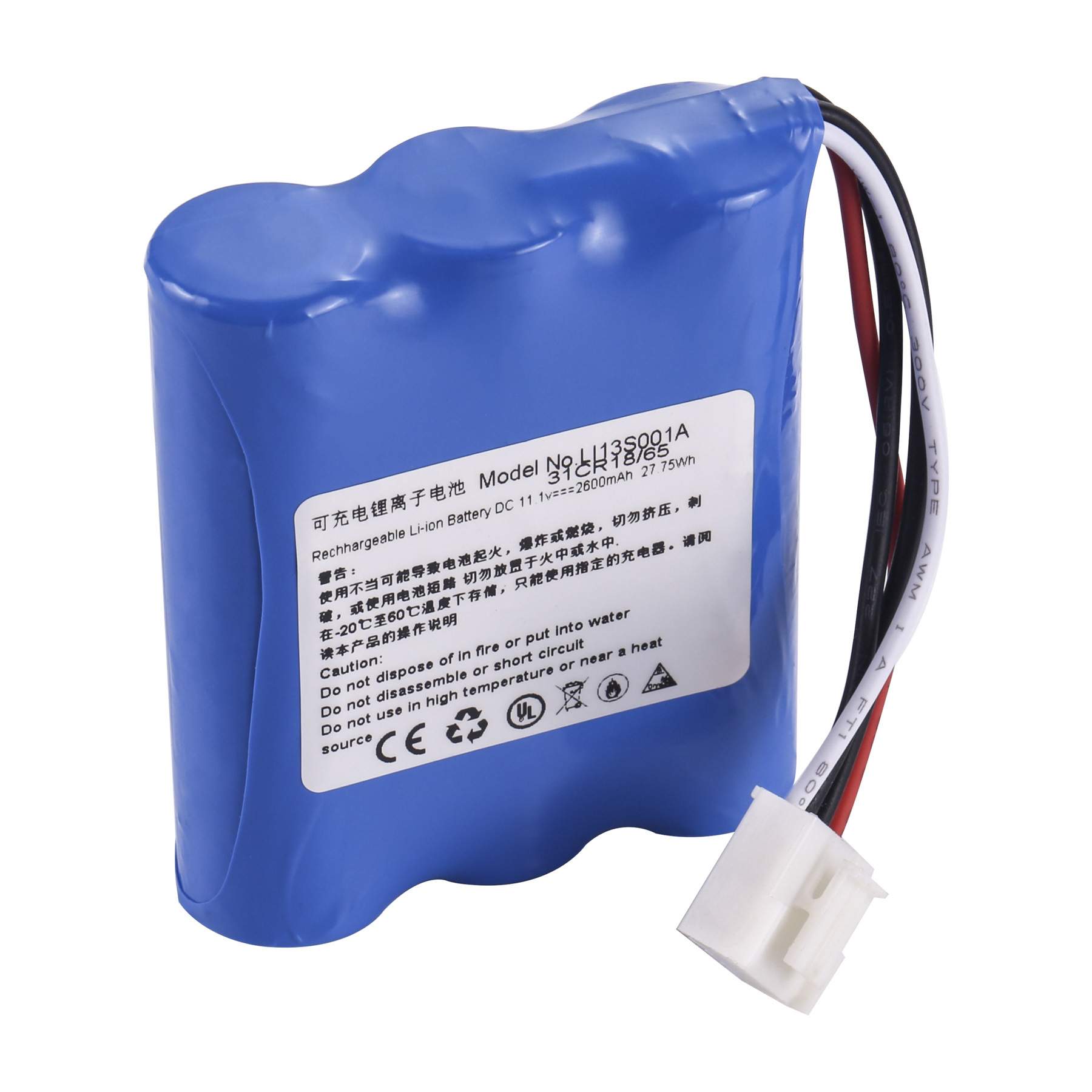 适用迈瑞BeneHeart R3 UMEC10 MEC6 LI13S001A 3ICR18/65电池